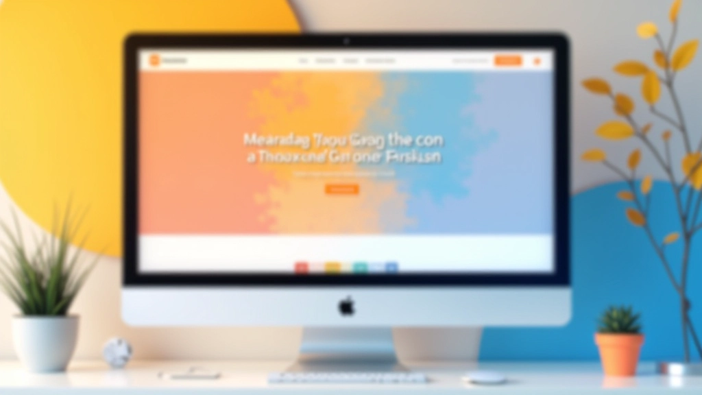 Seitenlayout mit Orange-Blaue Komplementärfarben in Header und CTA-Elementen