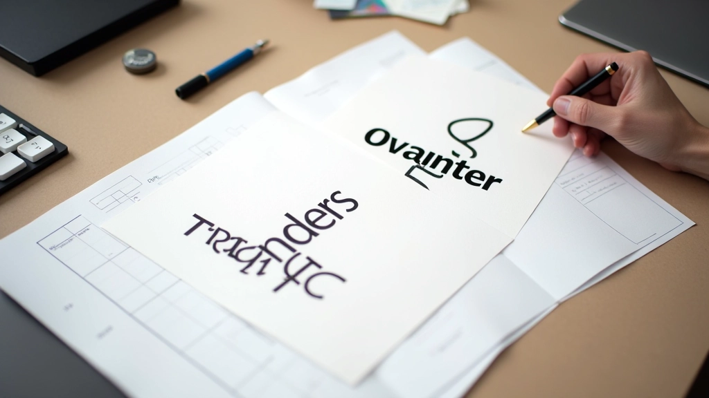 Zwei verschiedene Schriftarten nebeneinander auf einem gerasterten Hintergrund mit Messwerkzeugen